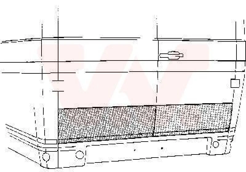 Image of VAN WEZEL Rear door VAN WEZEL 3050149
