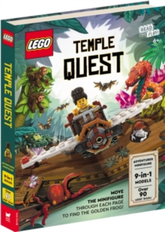 Image of LEGO Books: Temple Quest (with adventurer minifigure, nine buildable models, play scenes and over 90 LEGO elements) Novelty book