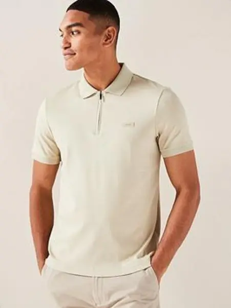 Image of Calvin Klein Welt Zip Polo Shirt - Size M
