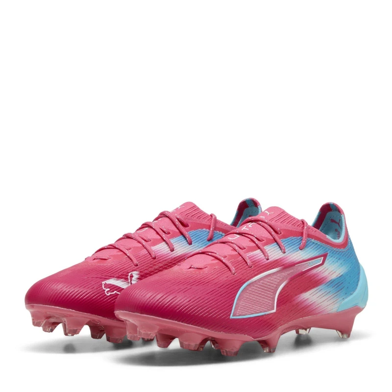 Image of Puma Ultra 5 Ultimate Adults Firm Ground Football Boots Blue/White male 7 (40.5)
