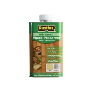 Image of Rustins Advanced Wood Preserver Clear 1 litre