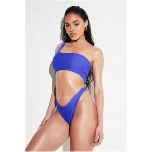 Image of I Saw It First Cobalt Blue Boomerang Bikini Bottom - Blue
