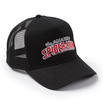 image of Marvel The Amazing Spiderman Trucker Cap - Black