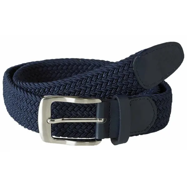 Image of D555 by Duke Duke Stretch Braided Belt Colour: NAVY, Size: 5XL 52"