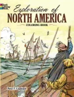 Image of exploration of north america coloring book