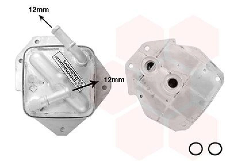Image of VAN WEZEL Engine oil cooler VAN WEZEL 27013701