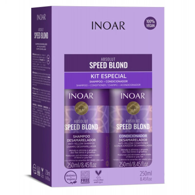 Image of INOAR Speed Blond Hair Kit 250ml Clear