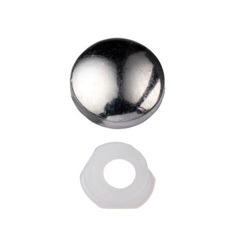 Image of Unifix Dome Cap Screw Covers And Washers - Chrome - 9Tqdometop/010 - Box Of 200