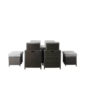 Image of Crossland Grove Louis 6 Seater Cube Dining Set