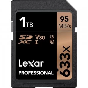 Image of Lexar Professional 633X 1TB SDXC Memory Card