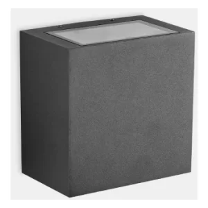 Image of LEDS C4 Afrodita Tech Big Double Emission Outdoor LED Up Down Wall Light Big Urban Grey IP65 37.8W 3000K Dimmable