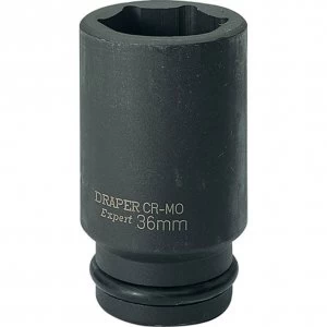 Image of Draper Expert 3/4" Drive Deep Hexagon Impact Socket Metric 3/4" 36mm