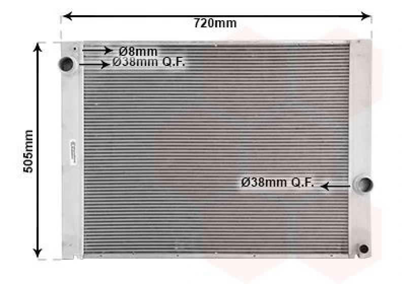 Image of VAN WEZEL Engine radiator VAN WEZEL 06002284