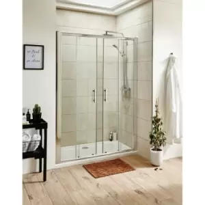 image of Nuie Pacific 1700mm Double Sliding Shower Door - AQSLD17 - Silver