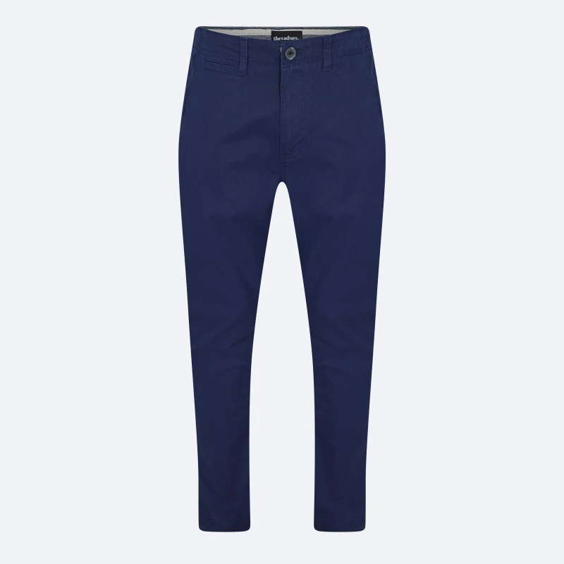 Image of Threadbare Mens Cargo Trousers Navy/Dark Stone male 30W R