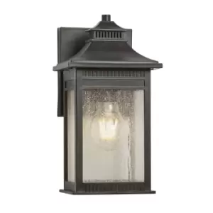 image of Livingston 1 Light Small Coastal Wall Lantern - Imperial Bronze Finish, E27