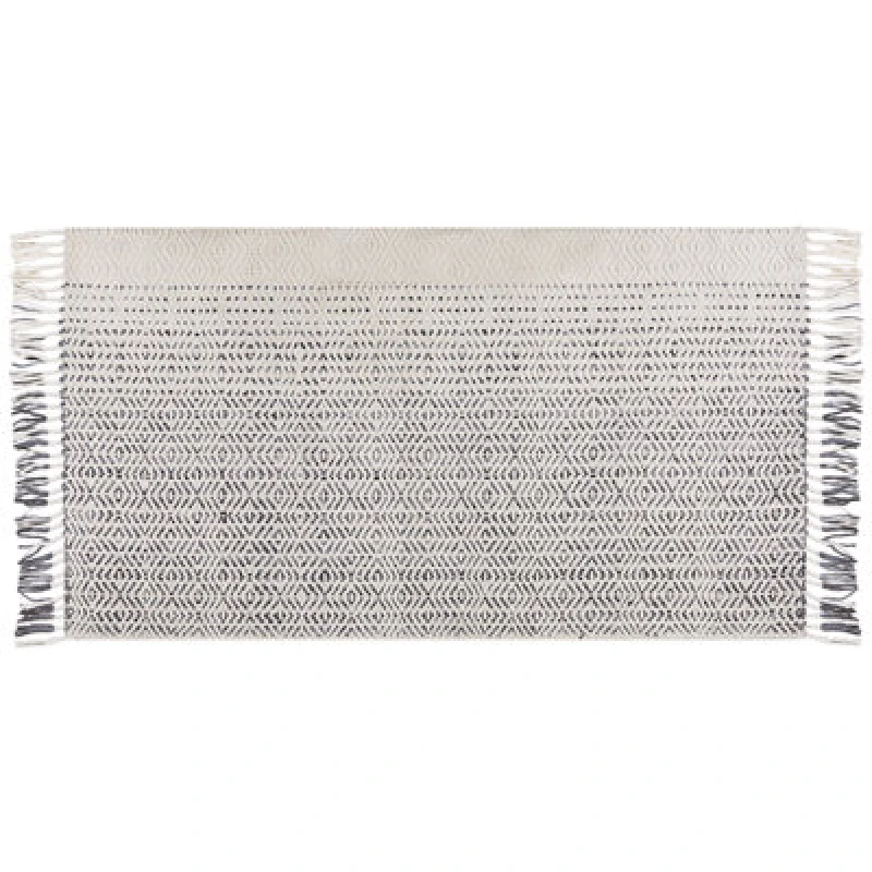 Image of Beliani Rug Omerli White 80 X 150 Cm Wool