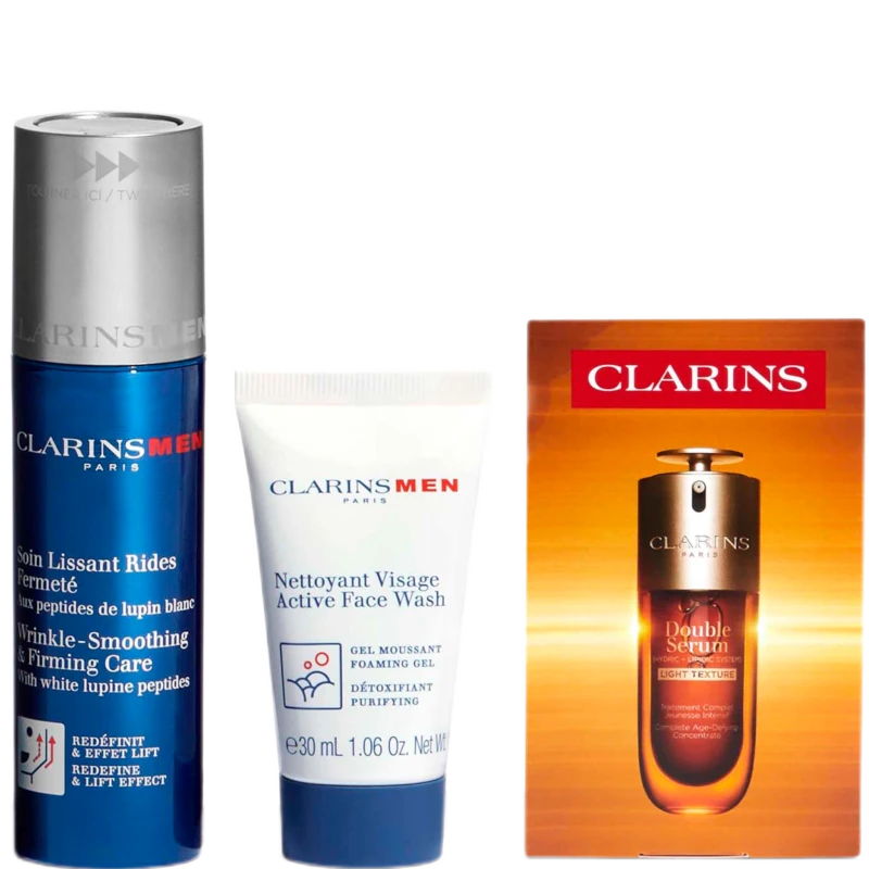 Image of Clarins Men Age-Defying Essentials Gift Set