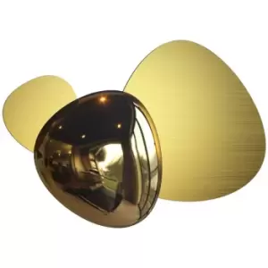 Image of Maytoni Jack-stone Modern Integrated LED Wall Lamp Gold, 3000K