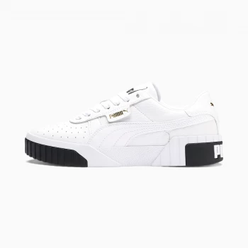 Puma Womens Cali Trainers - Puma White/Puma Black - UK 4 - White