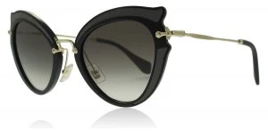 image of Miu Miu MU05SS Sunglasses Black VIE0A7 52mm