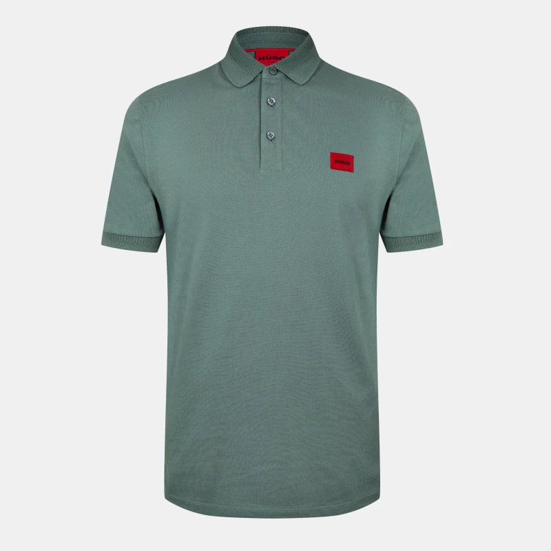 Image of HUGO Dereso232 Slim Polo Shirt Open Green M
