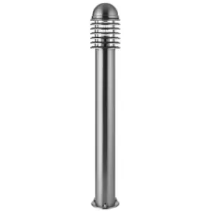 Image of 1m Outdoor Post Bollard Light Polished Steel Vandal Proof External Pathway Lamp