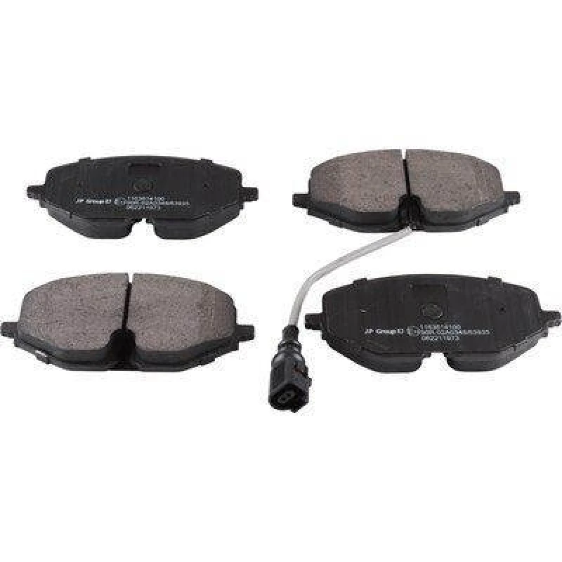 Image of JP GROUP 1163614100 Brake pad set JP Front Axle, incl. wear warning contact Brake Pad Set,disc brake (402)