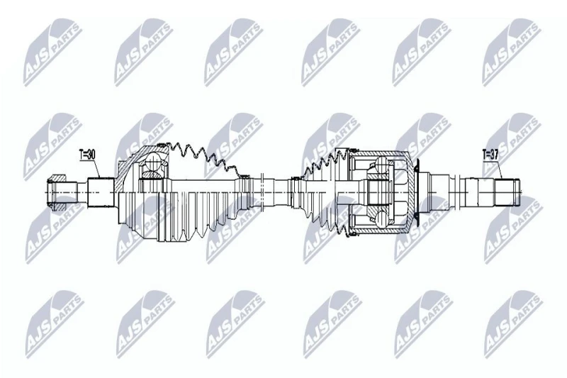 Image of NTY NPW-ME-056 Drive shaft Right Drive Shaft (13)