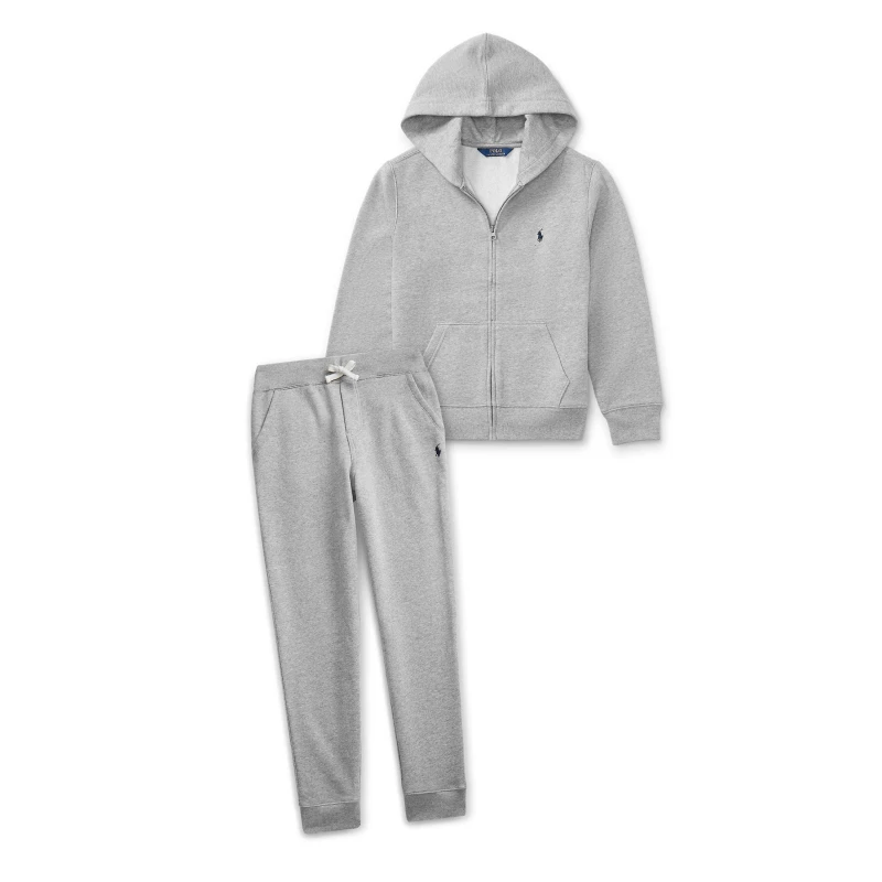 Image of Polo Ralph Lauren Boys' Fleece Jogging Bottoms Lt Gry Sprt Ht male 4 Yrs