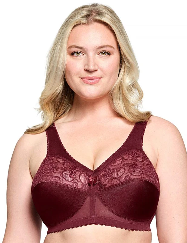 Image of Glamorise Glamorise 1000 Magic Lift Bra Burgundy - Glamorise - Size: 42DD Burgundy Female 42DD MS10960