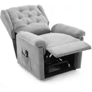 image of Barnsley fabric rise recliner grey