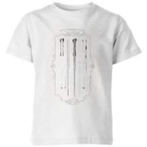 image of Harry Potter Wand Of Harry Potter Kids T-Shirt - White - 11-12 Years