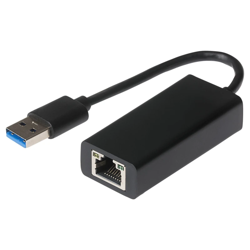 Image of Maplin USB-A to Gigabit Ethernet RJ45 Network LAN Adapter 0.10m Cable