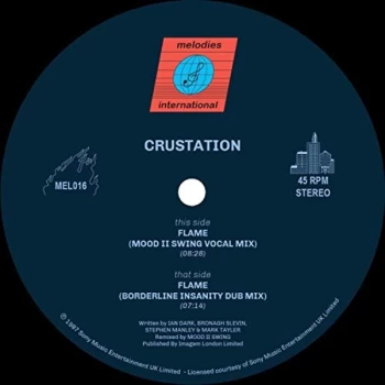 Image of CRUSTATION - Flame (Mood II Swing Remixes) Vinyl