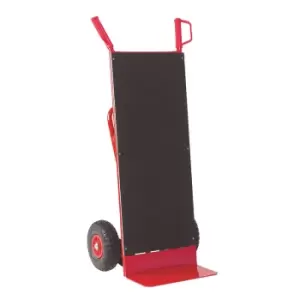 image of 3-in-1 sack truck with deck - pneumatic wheels