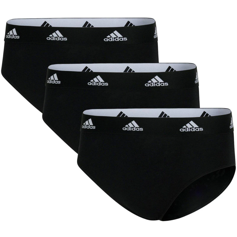 Image of adidas 3 Pack Active Comfort Cotton Brief - Black 10