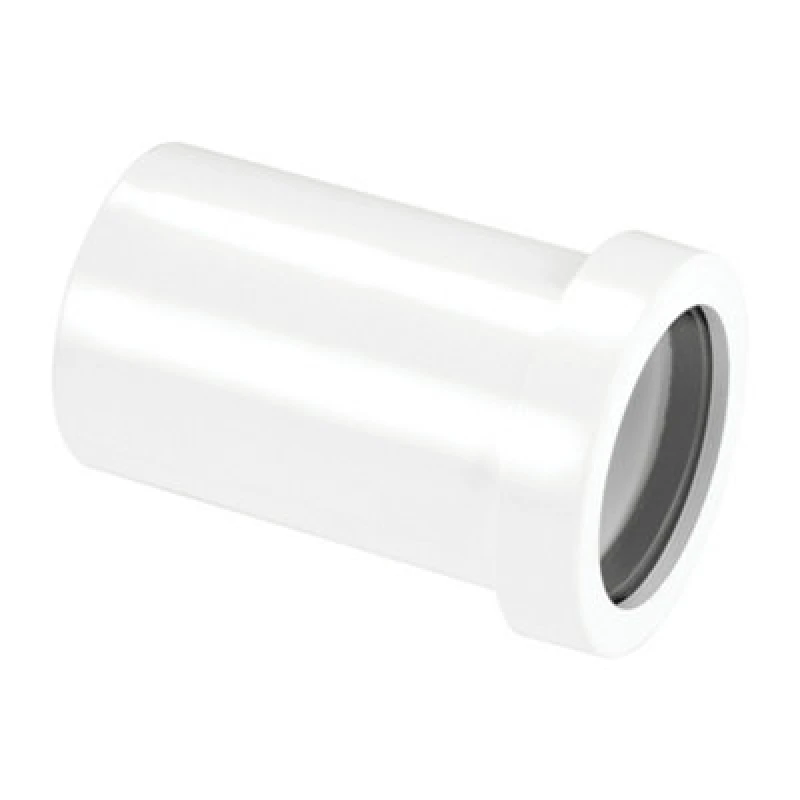 Image of McAlpine T18-ABS 1.5" Straight Connector - Pushfit x Solvent-Weld White