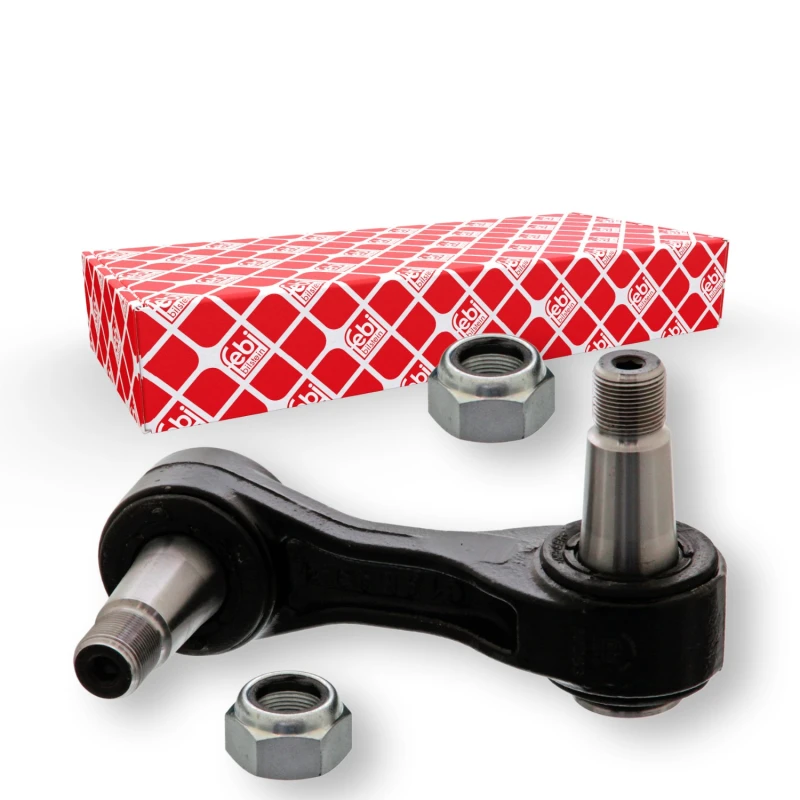 Image of FEBI BILSTEIN 39253 Anti-roll bar link Front Axle Right, with nuts Link Stabiliser (3229)