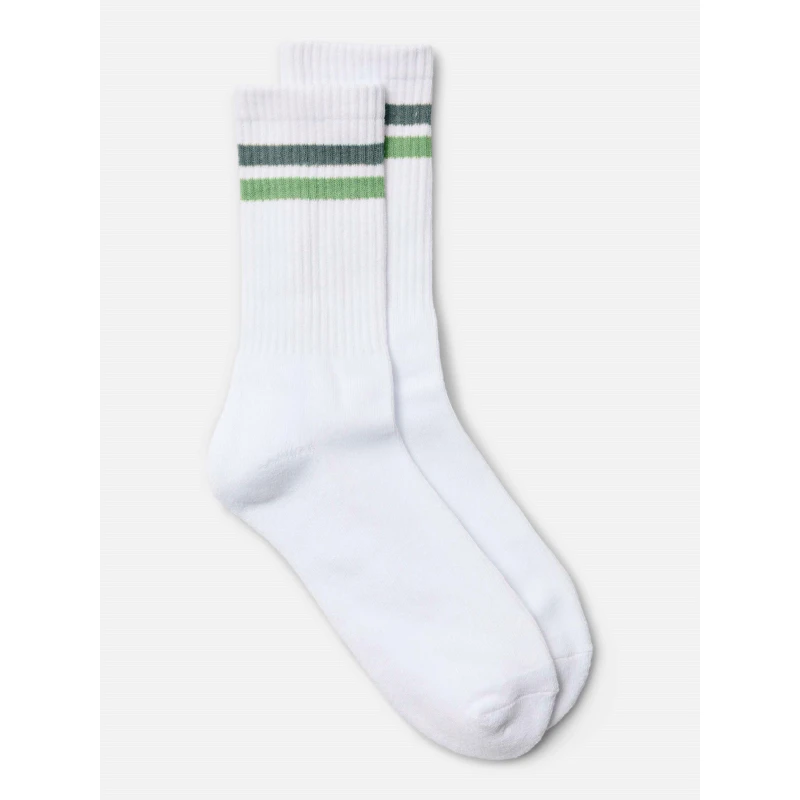 Image of Vero Moda Mel Stripe Sock Crew Socks One Size White 41535831050