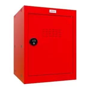 image of Phoenix CL Series Size 2 Cube Locker in Red with Combination Lock