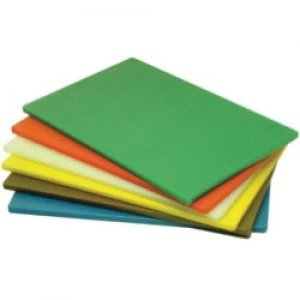 Image of Genware Poly Cutting Board Yellow 18 x 12 x 0.5
