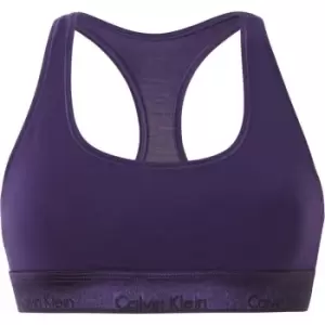 Image of Calvin Klein Modern Cotton Logo Bralette - Purple