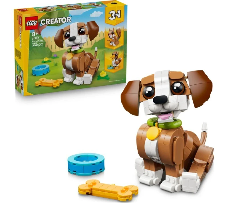 Image of LEGO Creator 31382 3-in-1 Cute Animals: Playful Puppy Dog Set 5702018054758