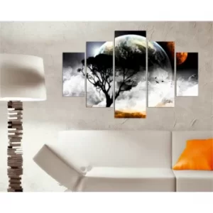 Image of ST120 Multicolor Decorative MDF Painting (5 Pieces)