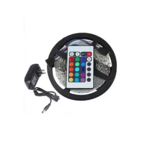 image of ENER-J LED Strip Kit- 5 Metre RGB IP65 IR Remote Plug