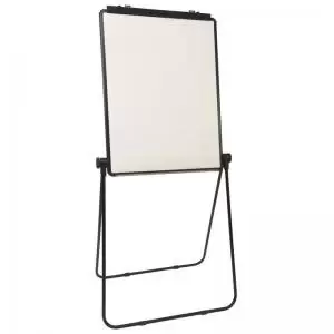 image of Ultramate Magnetic Loop Leg Flip Chart Easel - Black