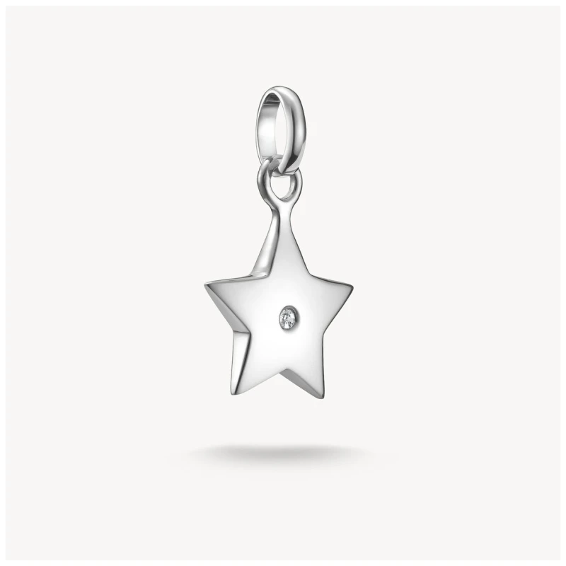 Image of Thomas Sabo C1238-051-14 Charm Pendent Star With White Stone Jewellery