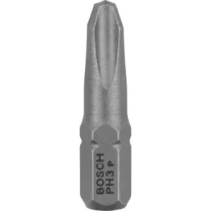Image of Bosch Extra Hard Phillips Screwdriver Bits PH3 25mm Pack of 3