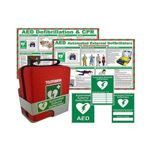 image of Click Medical Telefunken FA1 AED Defibrillator Kit Ref CM1209 Up to 3